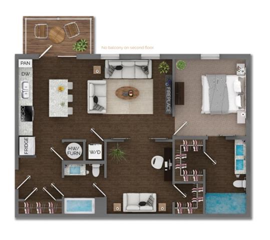 Delaneaux Apartments Floor Plan 9