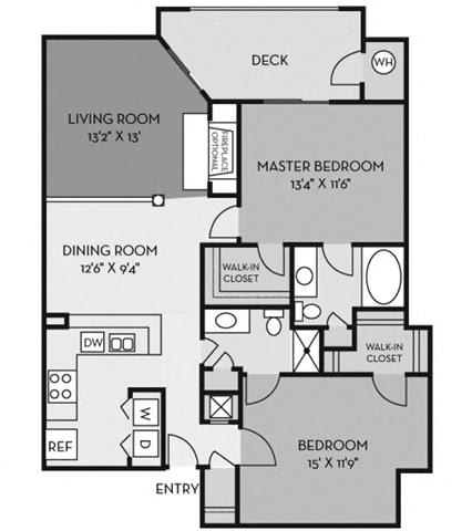 a floor plan of a living room and a dining room