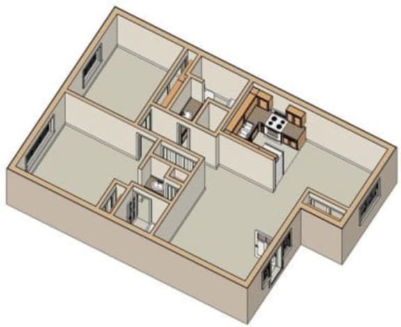 a floor plan of a house with a staircase