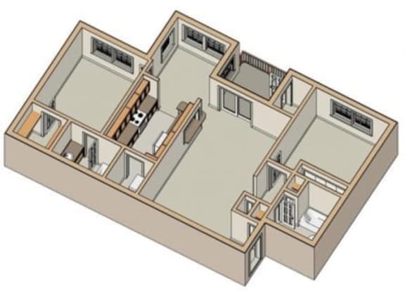 an illustration of the inside of a house