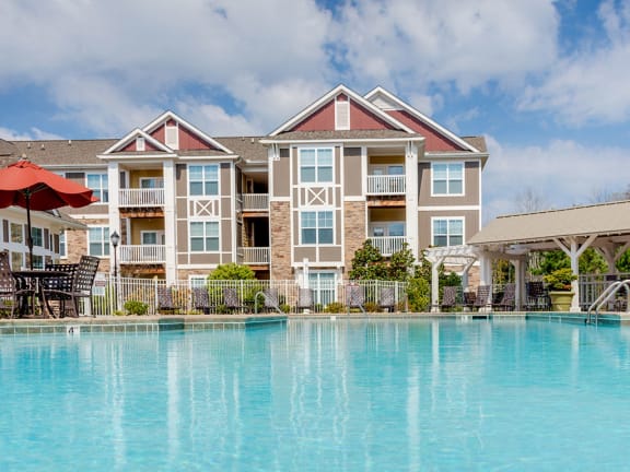 Pool side  at Pavilion Village, North Carolina