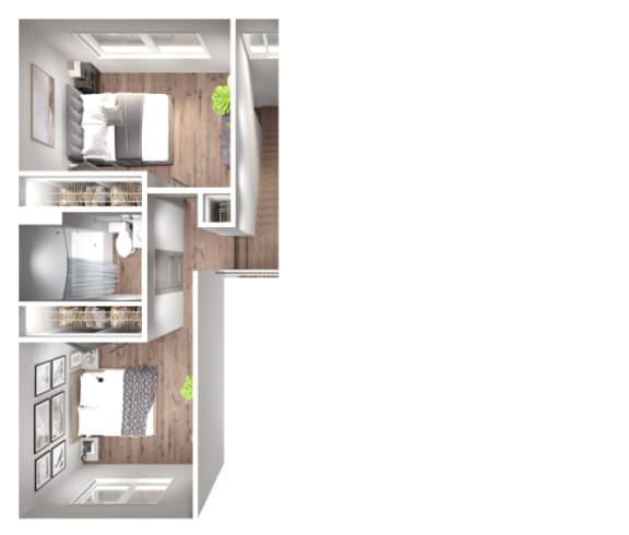 Mezzanine Floor Plan at Pier 33 Apartments, Wilmington