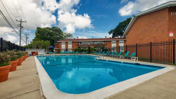 our apartments have a large pool for residents to enjoy at Gates of West Bay in Norfolk, Virginia 23503