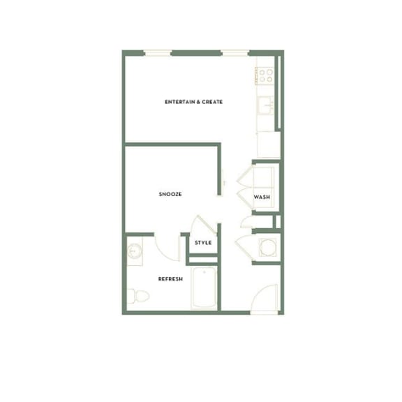 S1A Floor Plan  at The Merchant, Charleston, SC, 29403