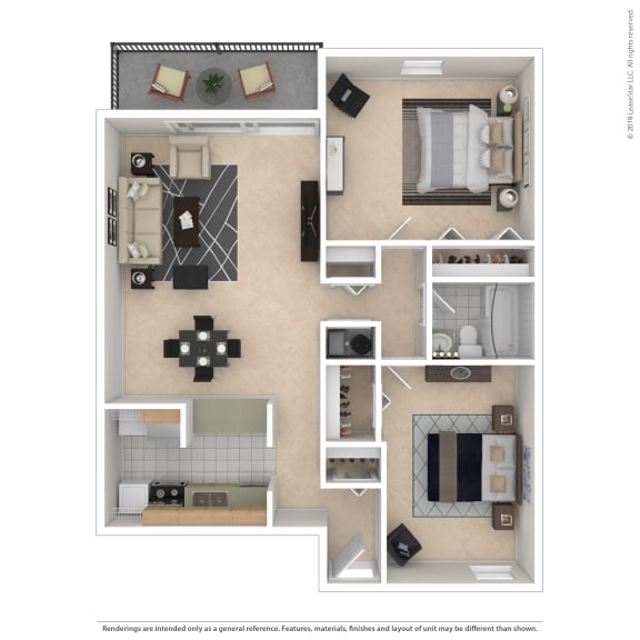 a floor plan of a 1 bedroom apartment at the biltmore apartments in cupertino