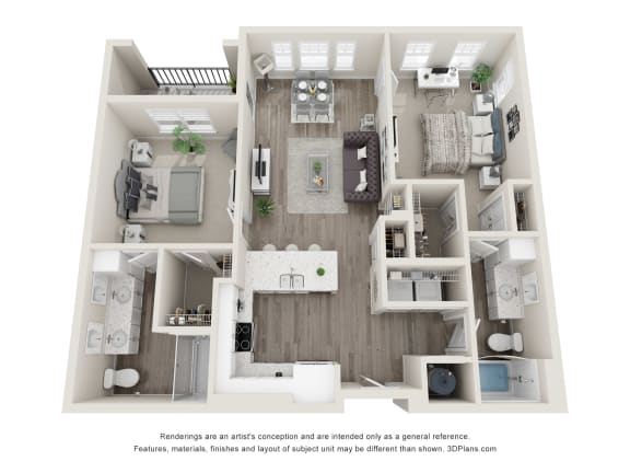 a 1 bedroom floor plan
