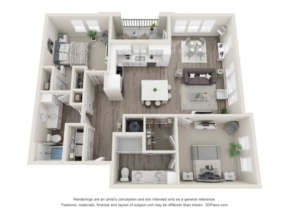 a 3 bedroom floor plan of a 2100 sq ft