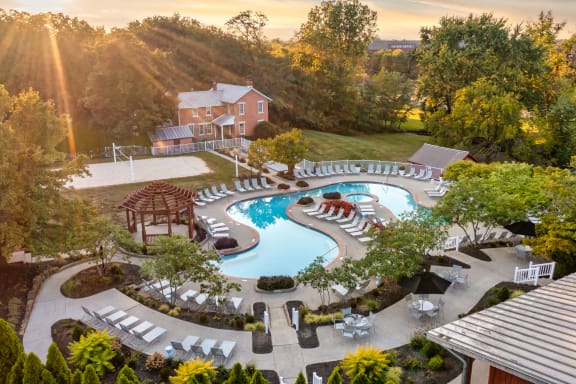 Aerial View of the Property at The Farms in Columbus, Ohio