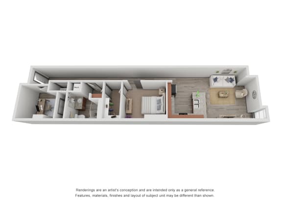 One bedroom townhouse at The Chapman