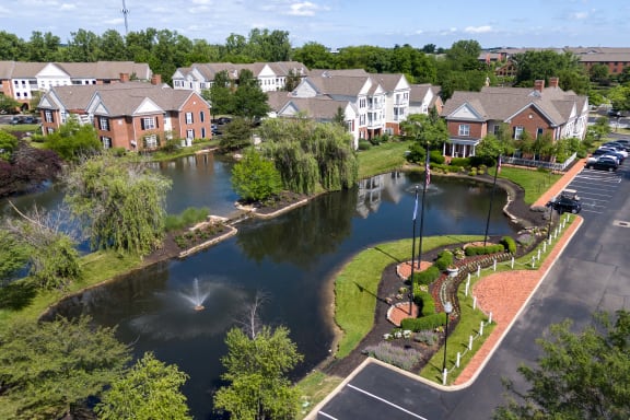 an aerial view of a at The Charleston, Columbus