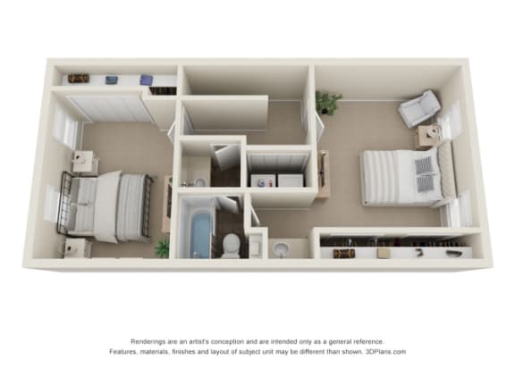 Second floor of 2bedroom and 1.5 bedroom at The Everett  Apartments in Roanoke, VA 24018
