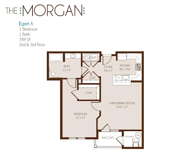 a floor plan of the morgan apartments designed by foshee architecture