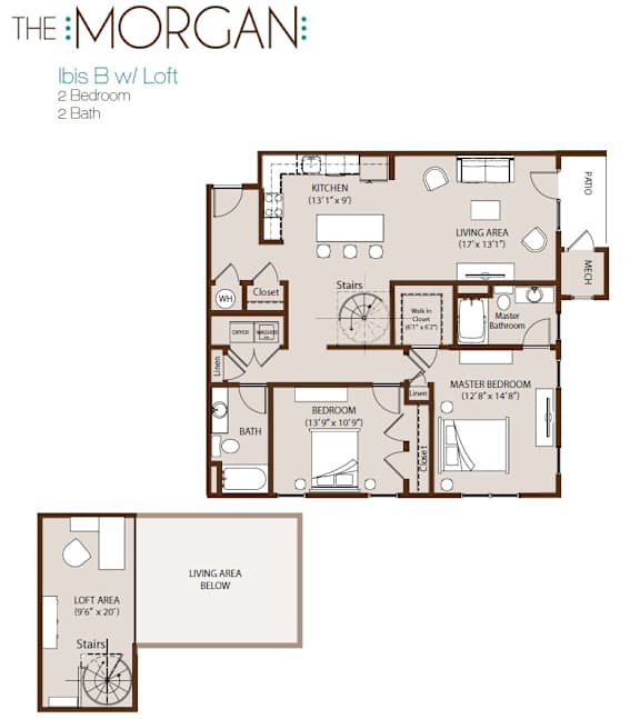 a floor plan of the morgan apartments designed by foshee architecture