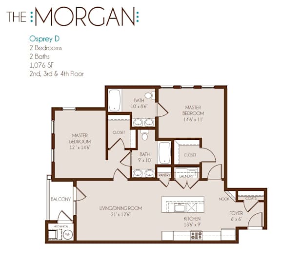 the floor plan of the morgans