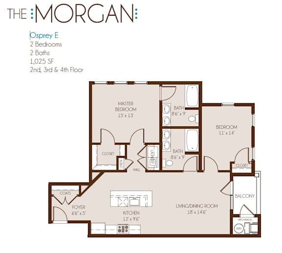 a floor plan of the morgan apartments in cincinnati, oh