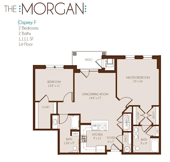 a floor plan of the morgan apartments designed by foshee architecture