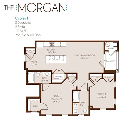 a floor plan of the morgan apartments in cincinnati, oh