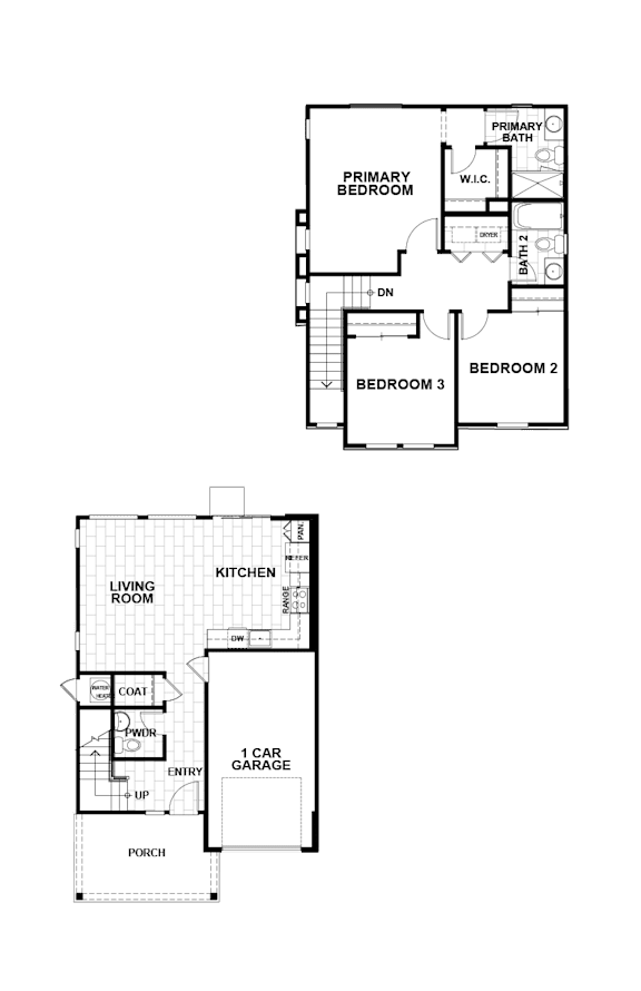 Floor Plan  Primary Residence Floor Plan at Montessa Apartments, Vacaville