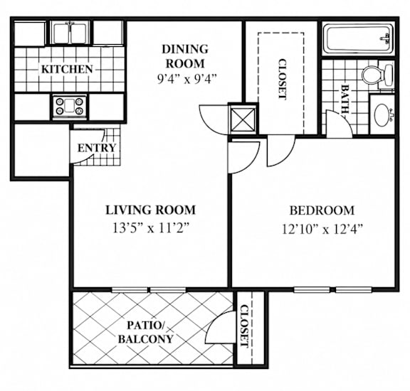 A black and white image of a house floor plan.