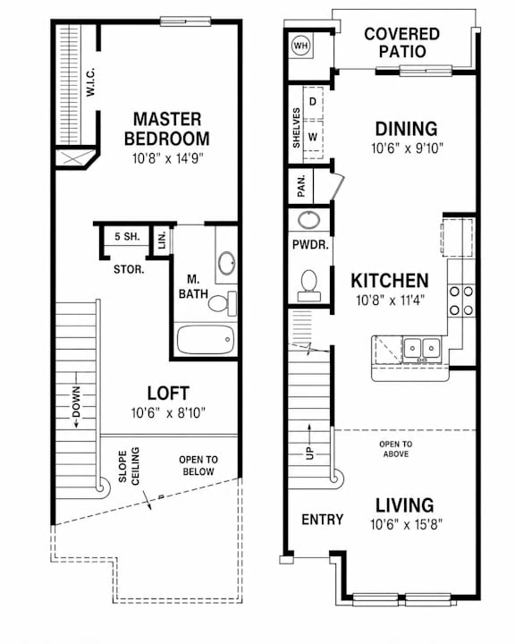 A black and white image of a floor plan for a house.