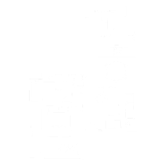 A floor plan of a home with a kitchen, living/dining area, and bedroom.