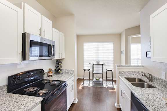 Granite countertops in kitchens and baths