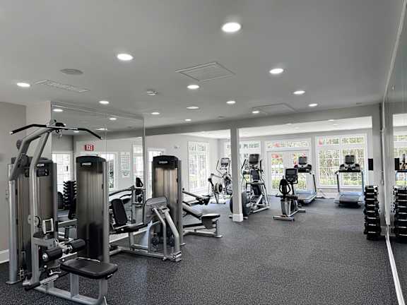 Fitness studio with cardio machines