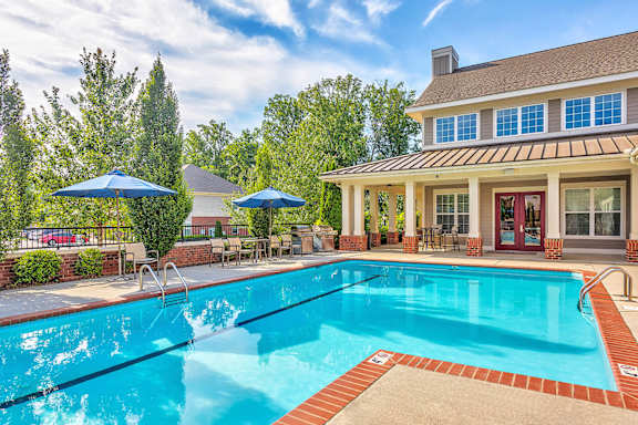Pool with sundeck
