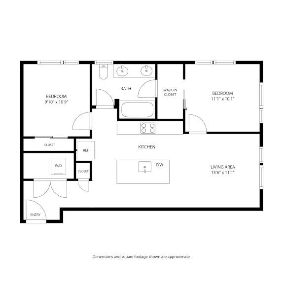 A black and white image of a floor plan for a house at Railside at Wadsworth Station, Colorado, 80214