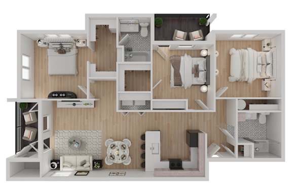 Floor Plan  Topaz Floorplan at Eastpark Apartment Homes, Salem, OR 97301