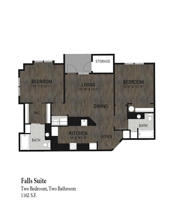 2 bed 2 bath A at Northplace Apartment Homes, Salem, OR