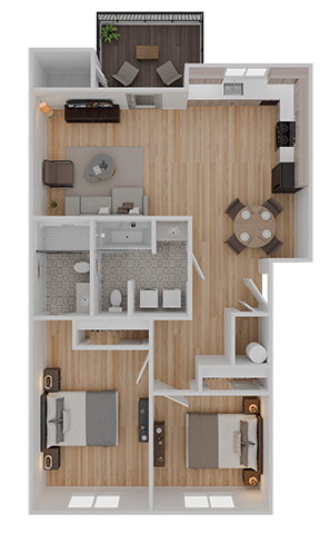 2 bed 2 bath A at Stoneplace Apartment Homes, Molalla, Oregon
