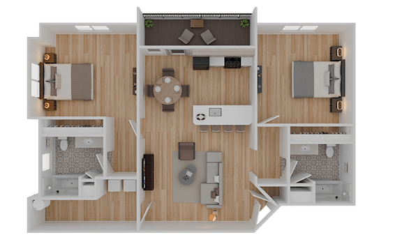2 BED 2 BATH B at Riverplace Apartment Homes, Independence, 97351