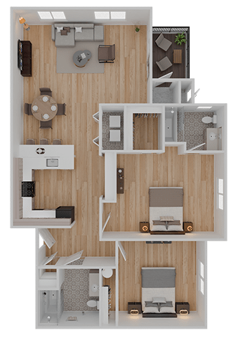 Floor Plan  Onyx Floor Plan at Eastpark Apartment Homes, Salem, OR 97301