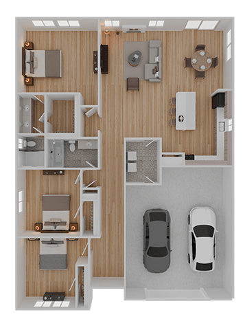 House Floor Plan at Timberridge Place Apartment Homes, Oregon, 97322