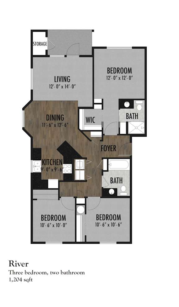 3 bed 2 bath at Riverplace Apartment Homes, Independence