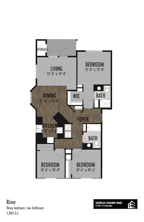 3 bed 2 bath at Silverplace Apartment Homes, Oregon