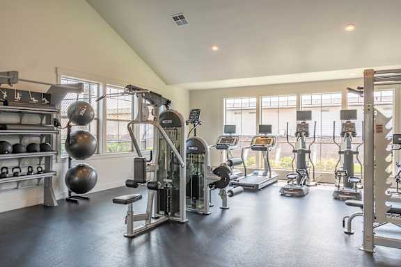 Spacious gym at St Helens Place Apartment Homes, St Helens, 97051