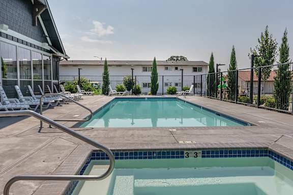 Small Pool at St Helens Place Apartment Homes, St Helens, OR, 97051