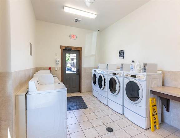 Laundry Room at Stoneplace Apartment Homes, Molalla, Oregon