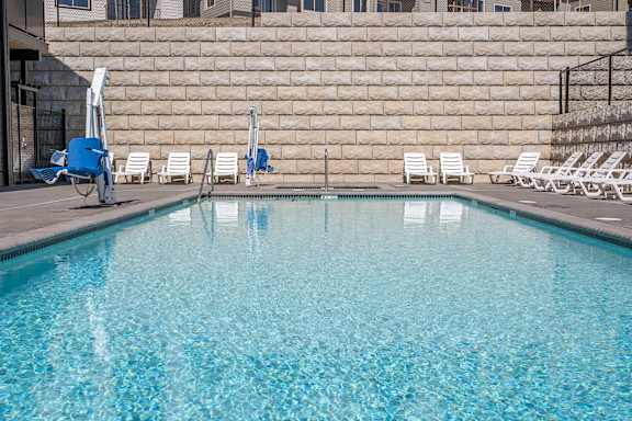 Seasonal Pool and Lounge at Westgate Apartment Homes, Pendleton