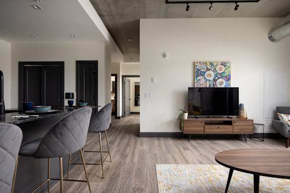 Living Area With Dining View at Damask, Windsor