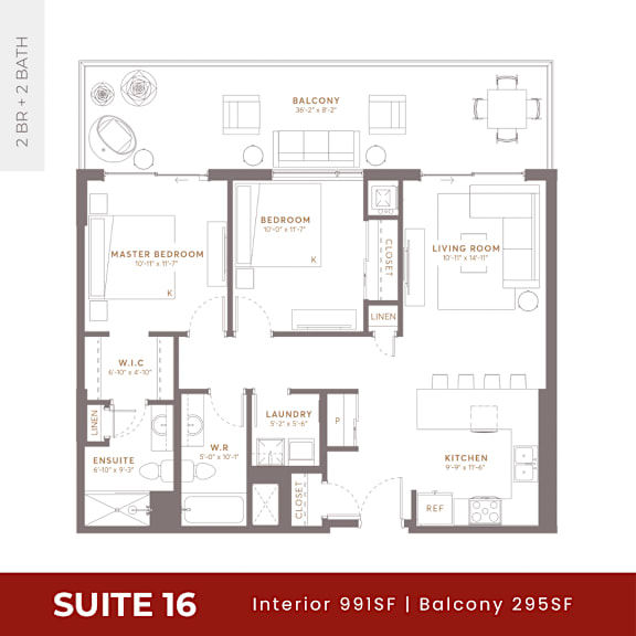 Suite 16 Floorplan at Damask, Ontario
