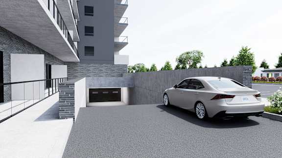 underground parking at Damask, Ontario