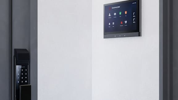 Smart door lock at Damask, Windsor, Ontario