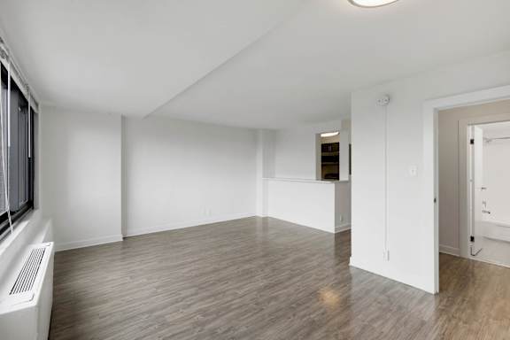 Unfurnished bedroom with closet at The Graham at Southern Towers, Virginia