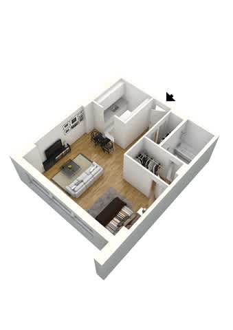 S1C floorplan at Monticello at Southern Towers, Alexandria, Virginia, 22311