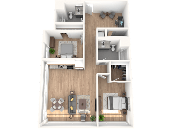 J2 floorplan at 701 Hudson, California