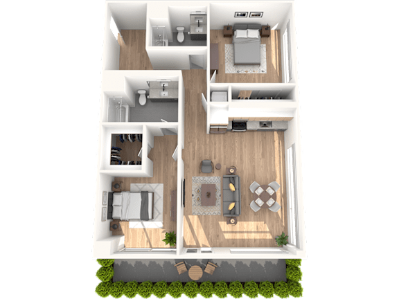 M1 floorplan at 701 Hudson, Los Angeles, CA, 90005