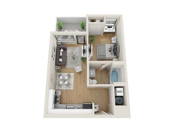 Nimbus Floorplan at Sora Apartments, Inglewood